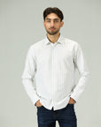 Classic White Stripe Poplin Shirt