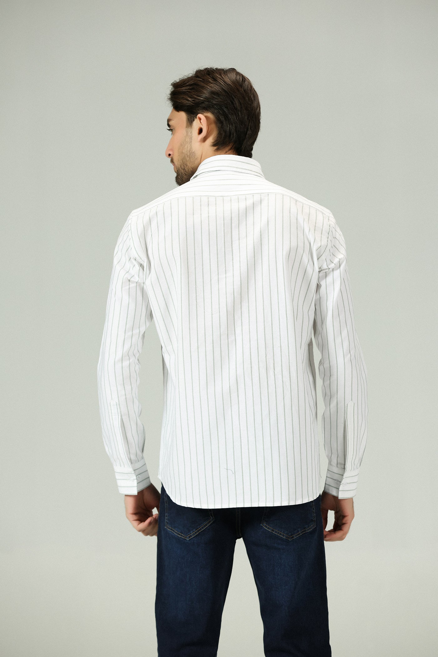 Classic White Stripe Poplin Shirt