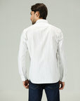 Classic White Stripe Poplin Shirt