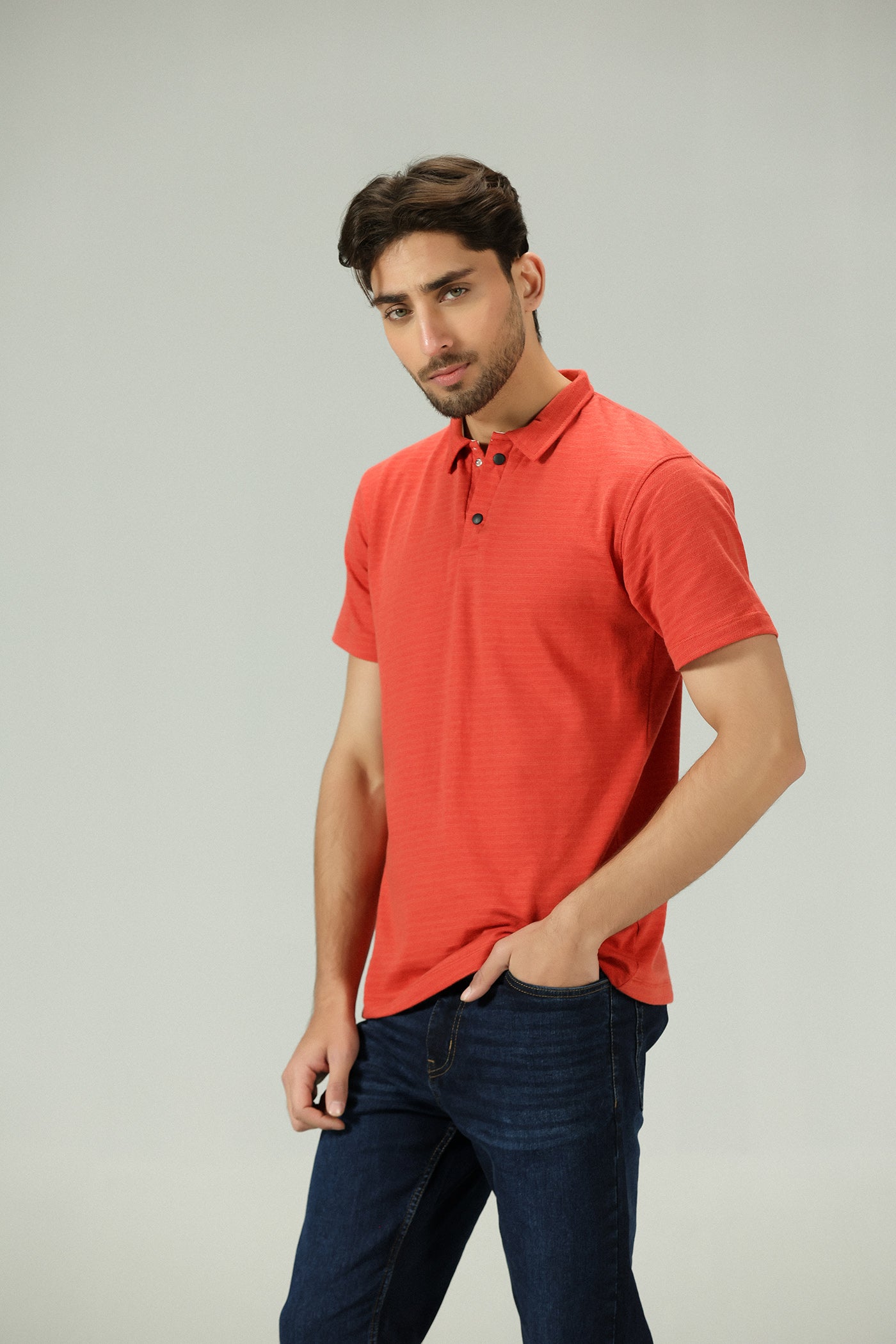 Signature Texture Rust Polo