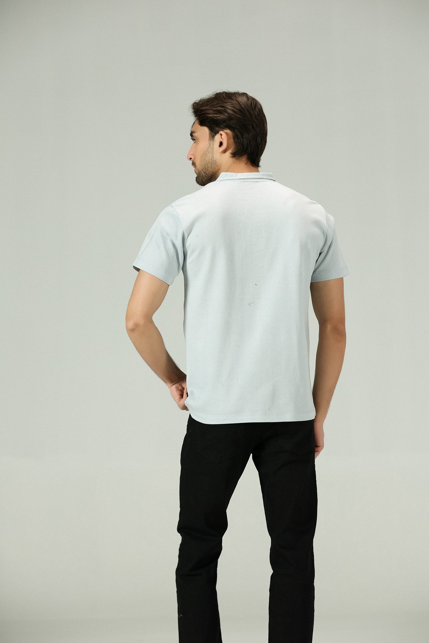 Luxe Breeze Popcorn Sky Polo