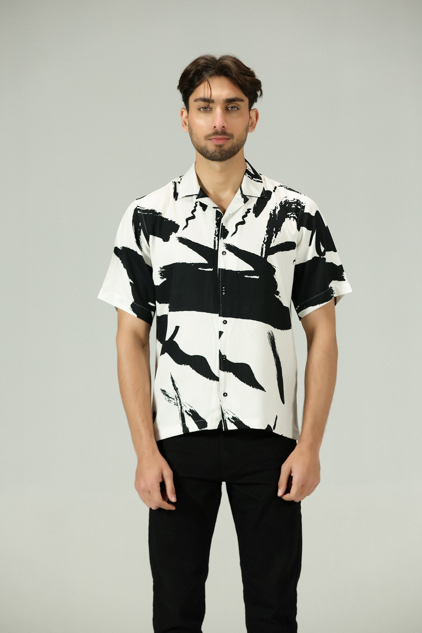 Modern Art Viscose Shirt