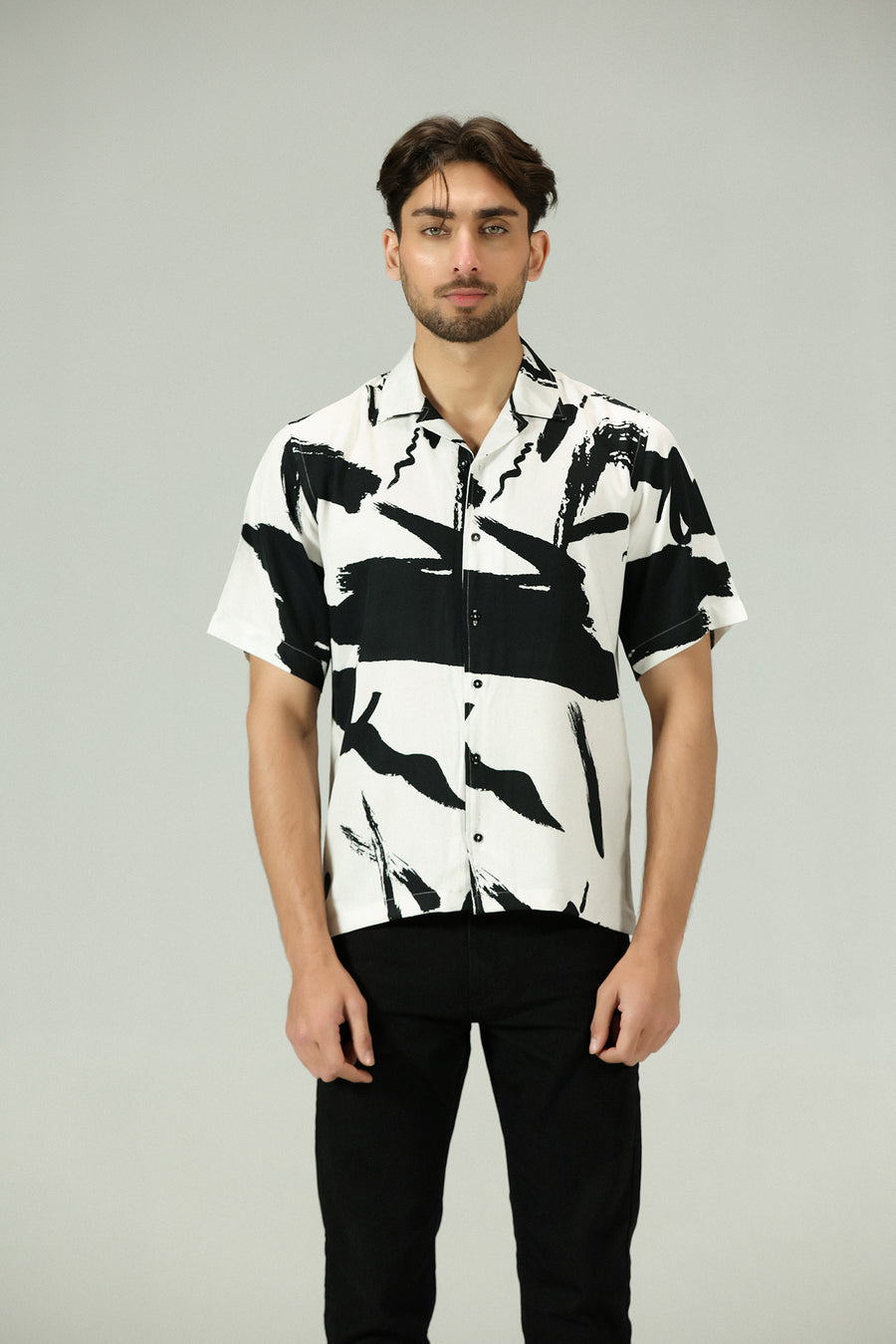 Modern Art Viscose Shirt