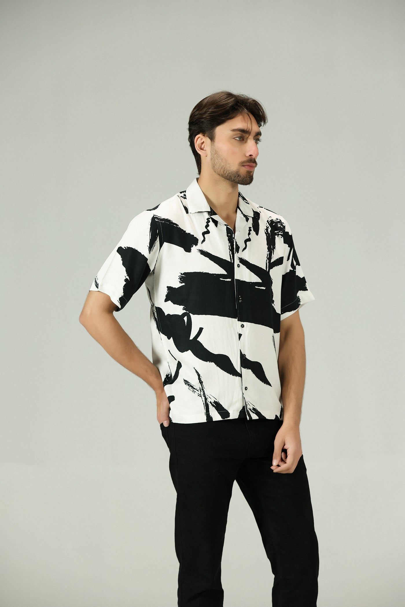 Modern Art Viscose Shirt
