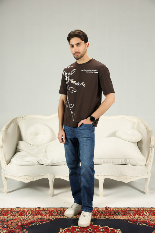 Botanical Choclate Tee