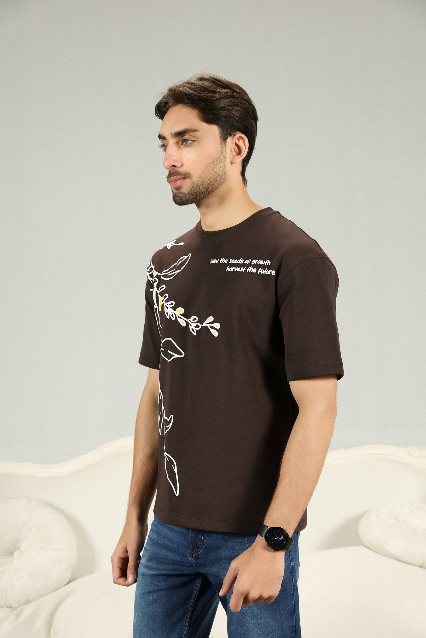 Botanical Choclate Tee