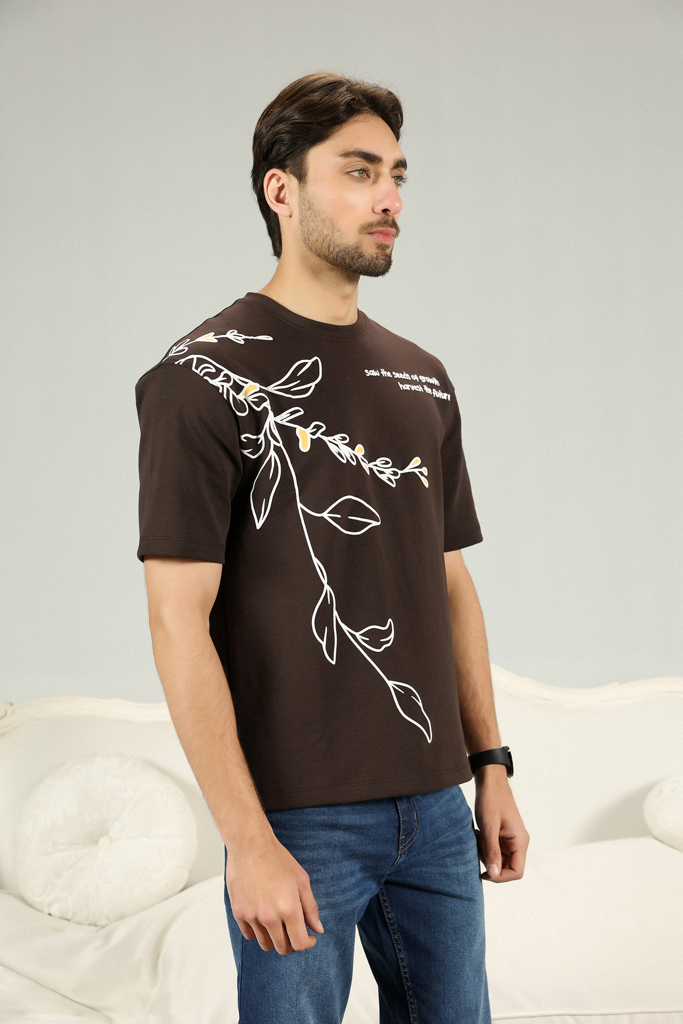 Botanical Choclate Tee