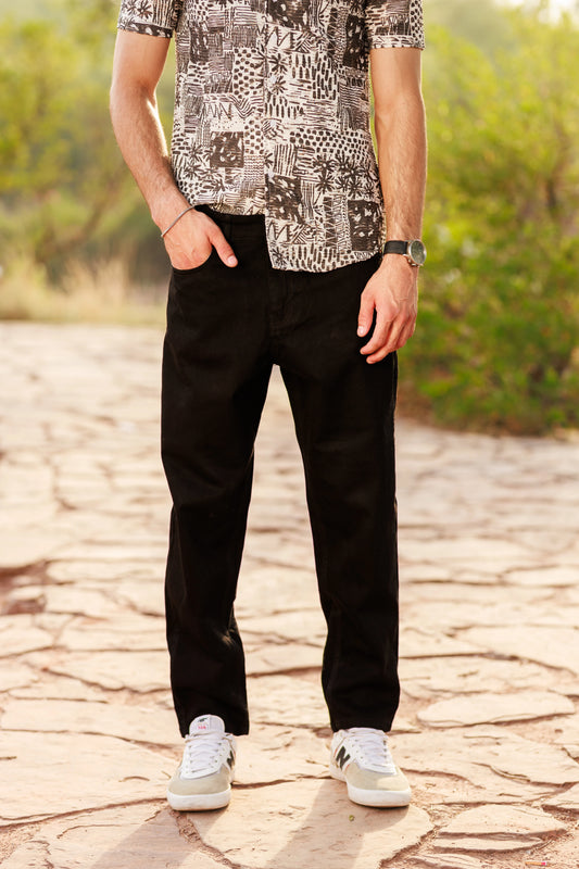 Black Edge Denim Jeans