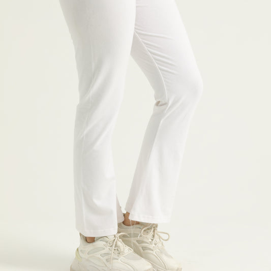 Luxe Fit Flared White Tights