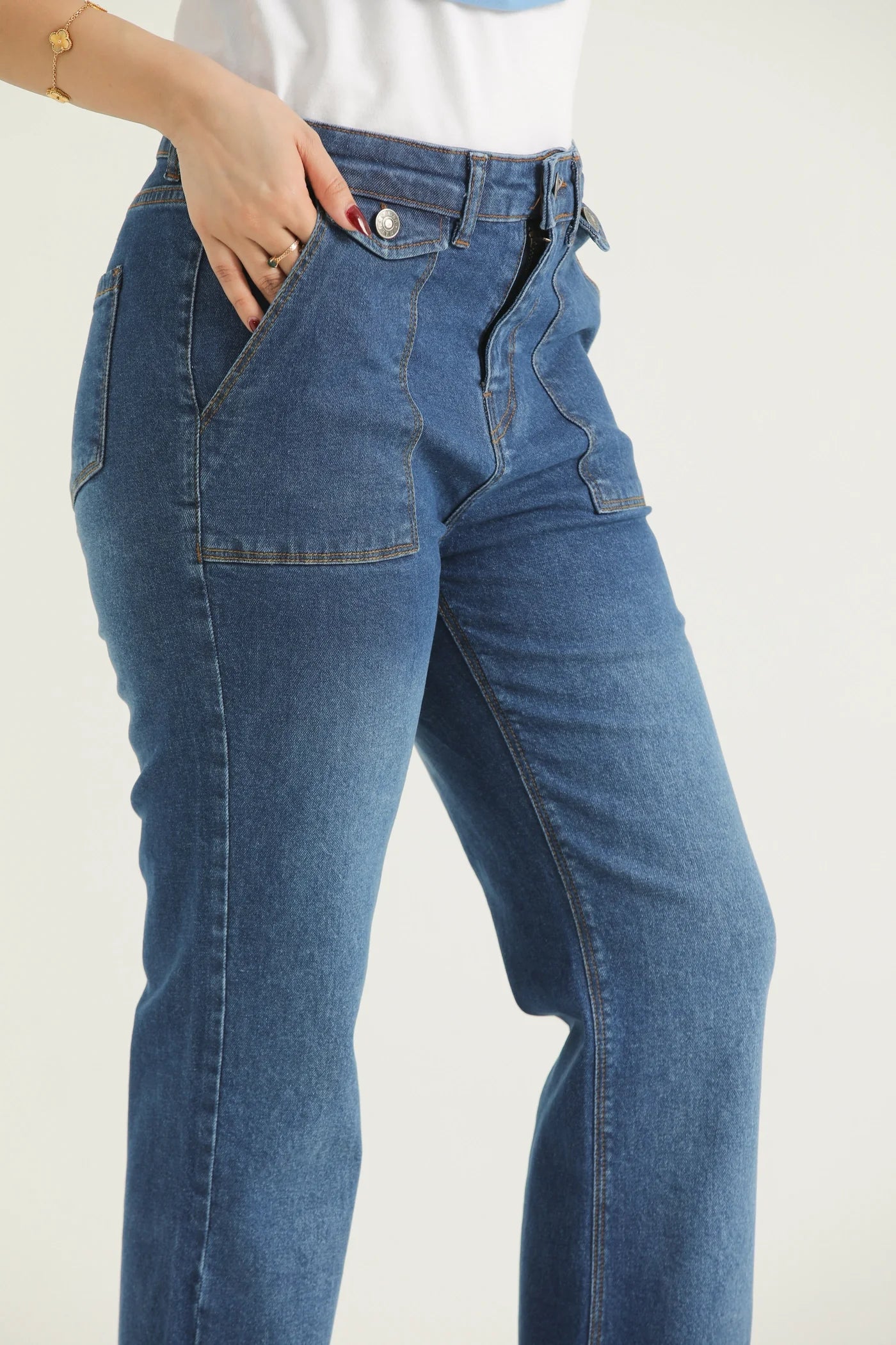 CurveBloom Bootcut Denim Jeans