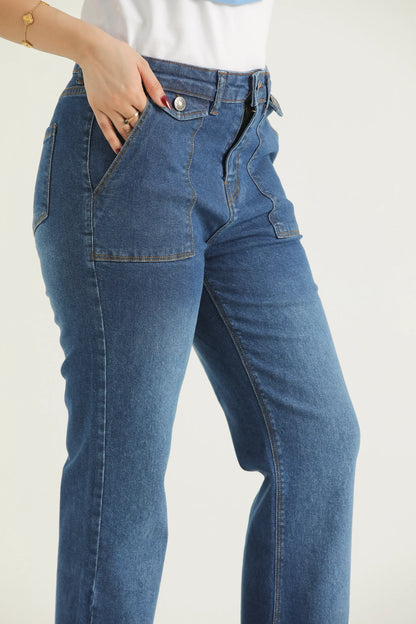 CurveBloom Bootcut Denim Jeans