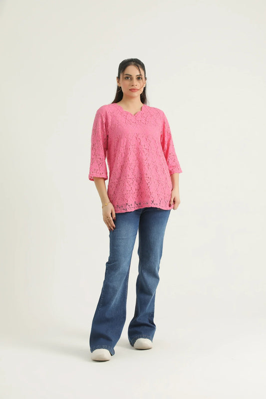 Rose Net Top