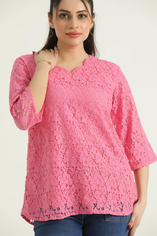 Rose Net Top