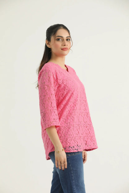 Rose Net Top
