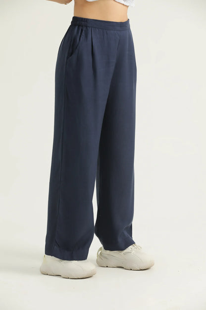Luxe Loom Navy Blue Pants