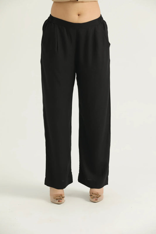 Black Flared Trousers