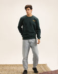 EMERALD GRAPHIC CREWNECK SWEATSHIRT