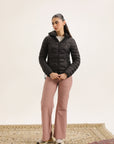 WOMEN BLACK PUFFER JACKET