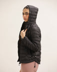 WOMEN BLACK PUFFER JACKET