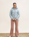 WOMEN BLUE PUFFER JACKET