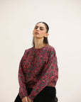 FLORAL SWEATSHIRT & BLACK TROUSER
