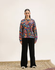 ABSTRACT MULTI-PRINT SWEATSHIRT