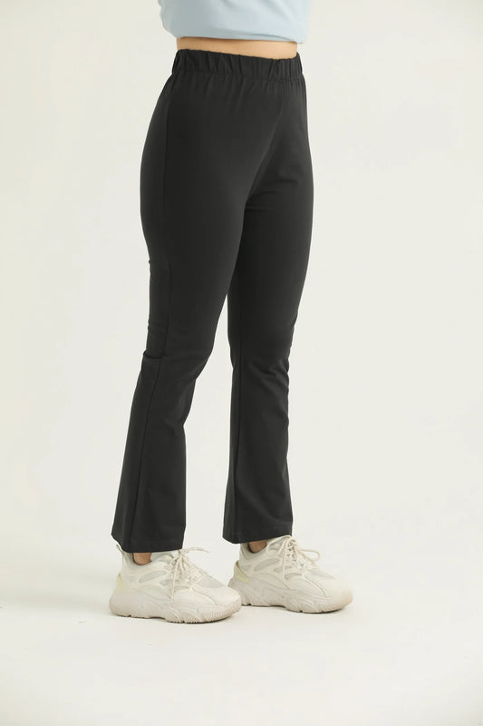 Luxe Fit Flared Black Tights