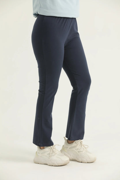 Luxe Fit  Flared Navy Blue Tights