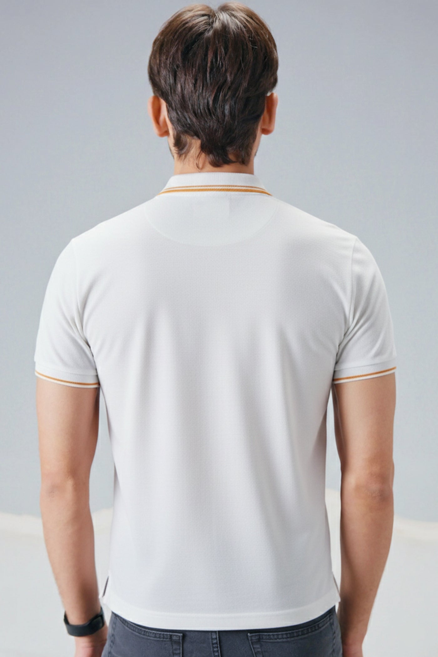 Solar Crest Cotton Polo Shirt