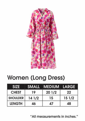 Serene Crimson Bloom Midi