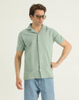 Sunday Stretch Knitted Cuban Shirt
