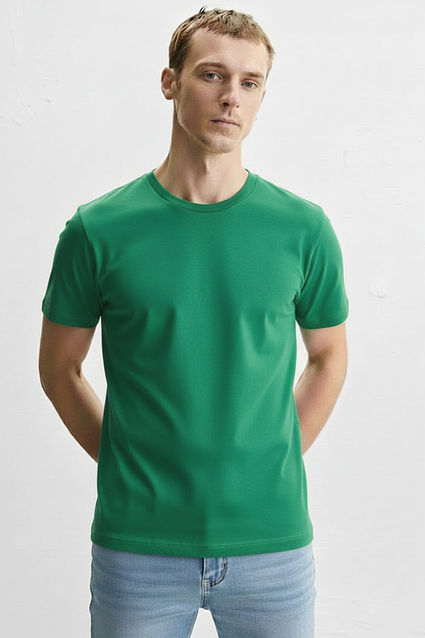 Teal Edit Cotton T-Shirt
