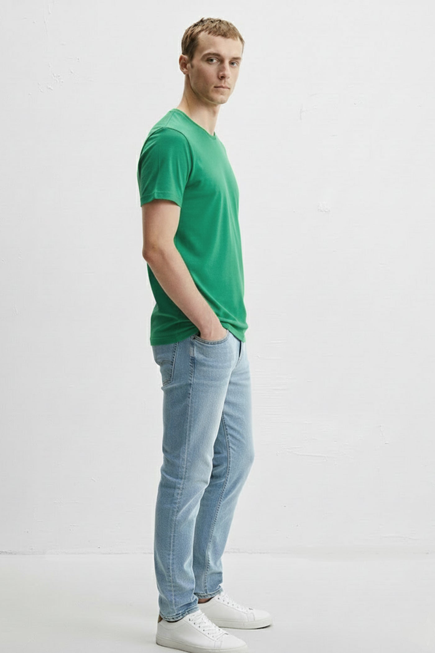 Teal Edit Cotton T-Shirt