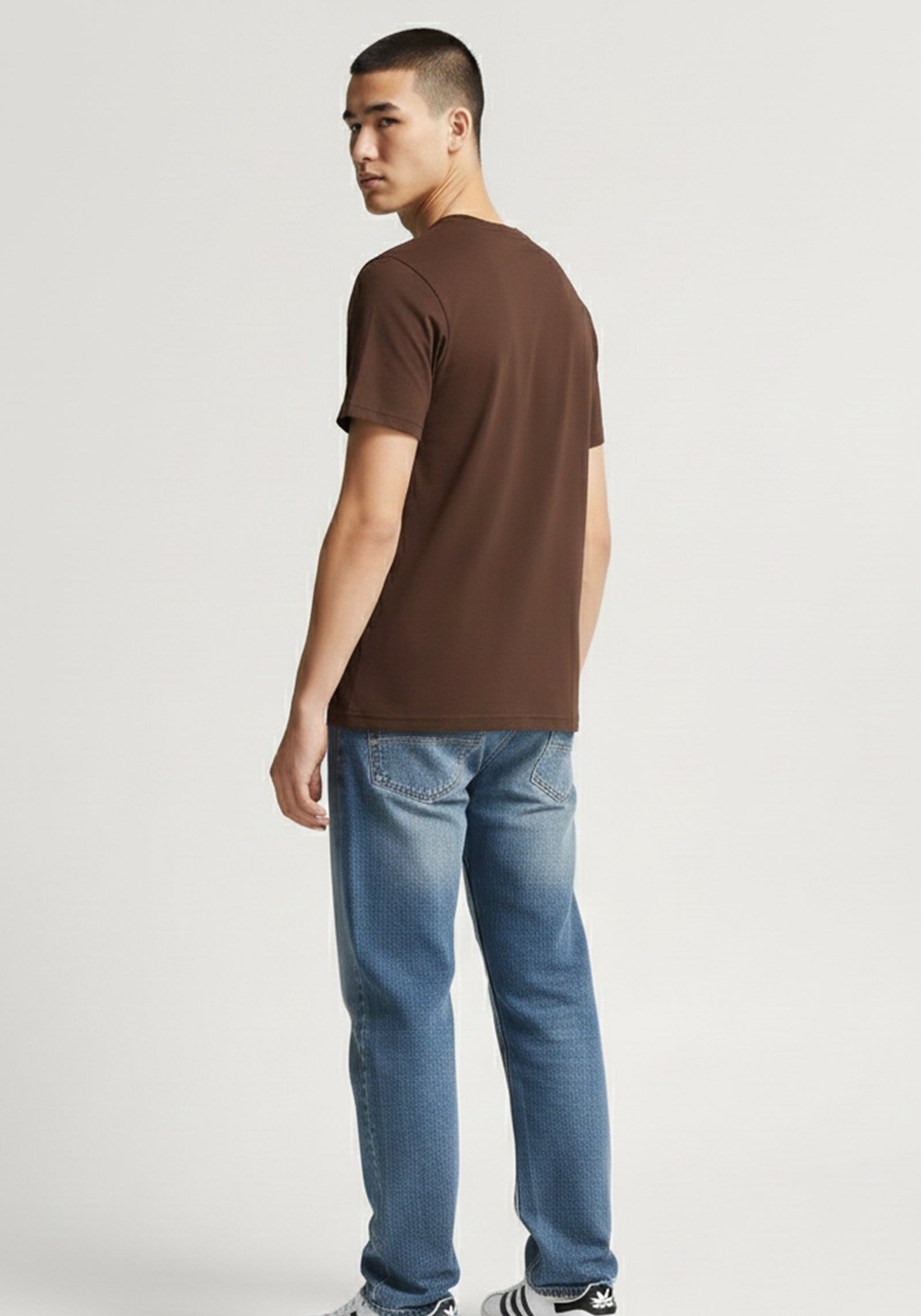 Everyday Essential Brown Crew Neck T-Shirt