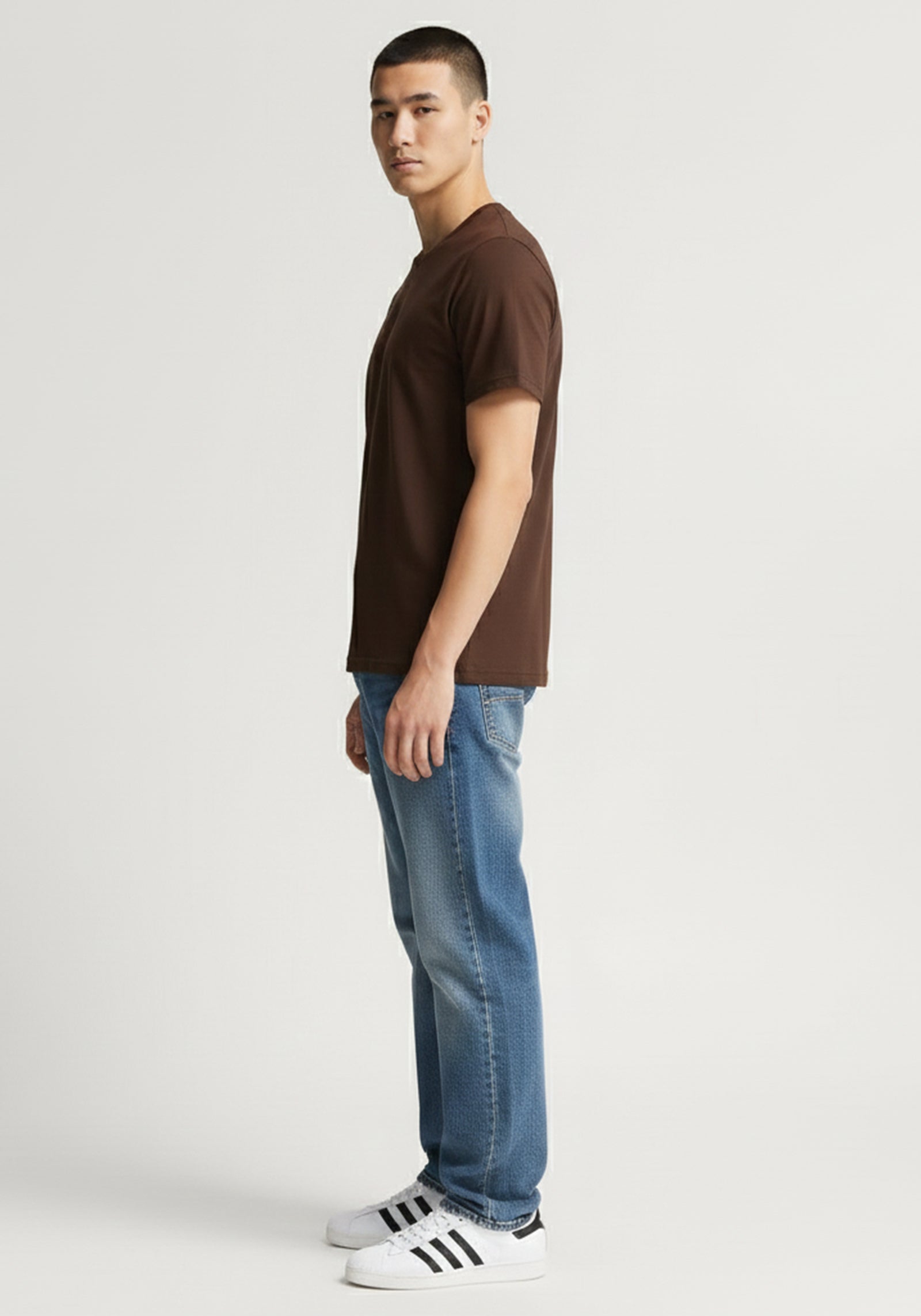 Everyday Essential Brown Crew Neck T-Shirt