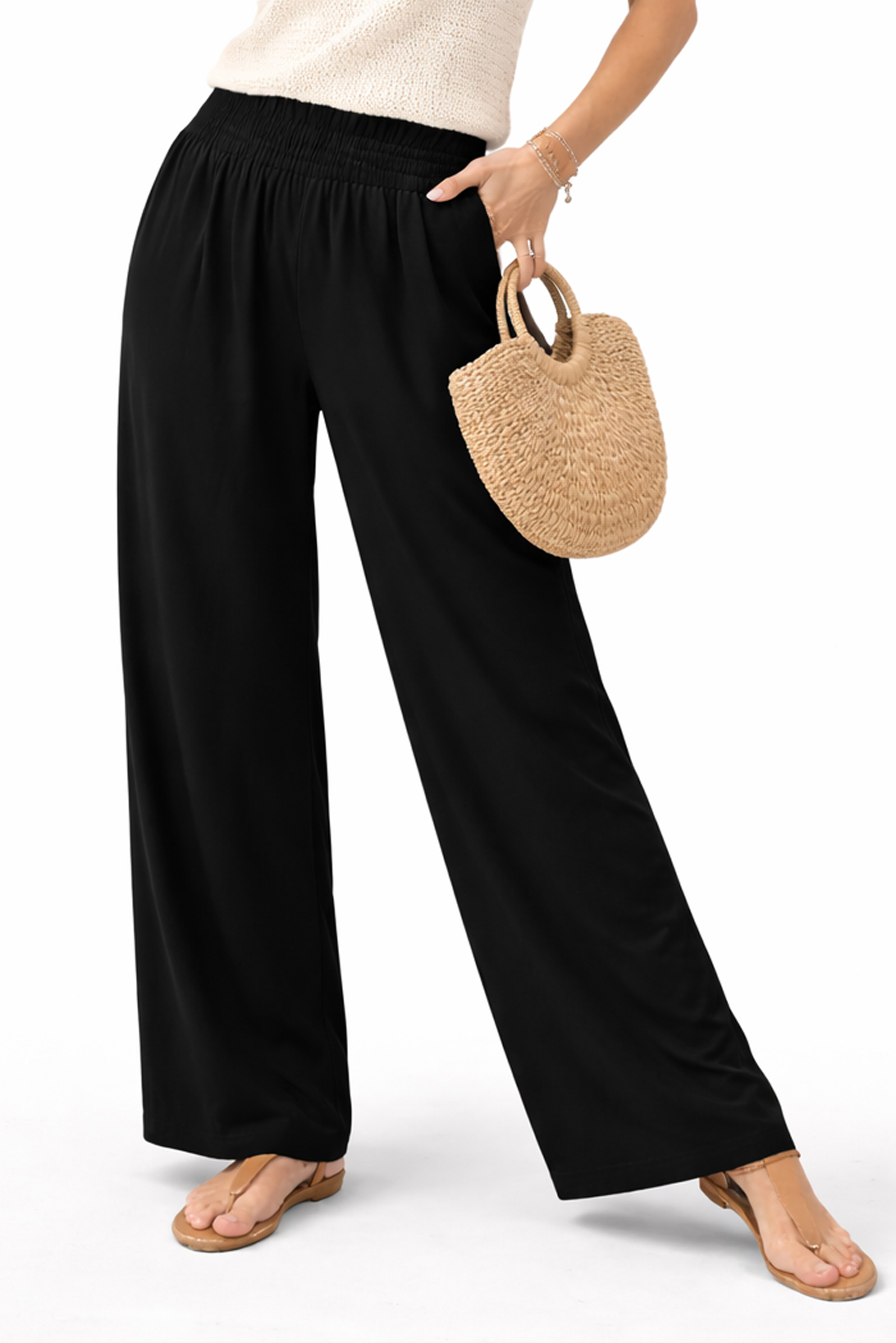 Noir Essential Straight Pants
