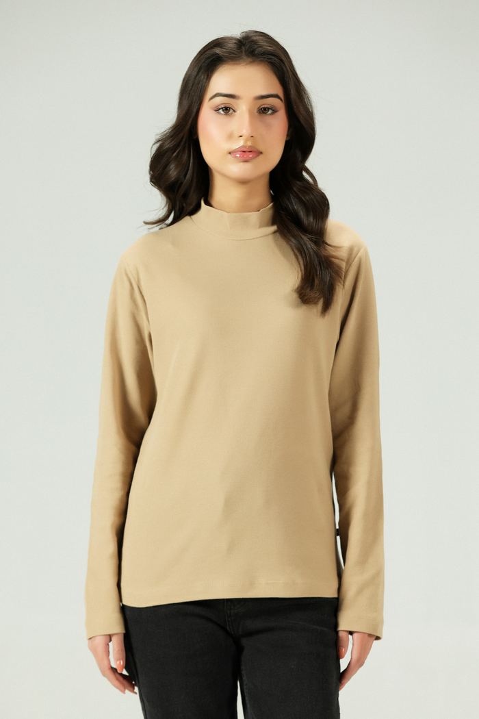 Elara Softline Mock Neck Tee