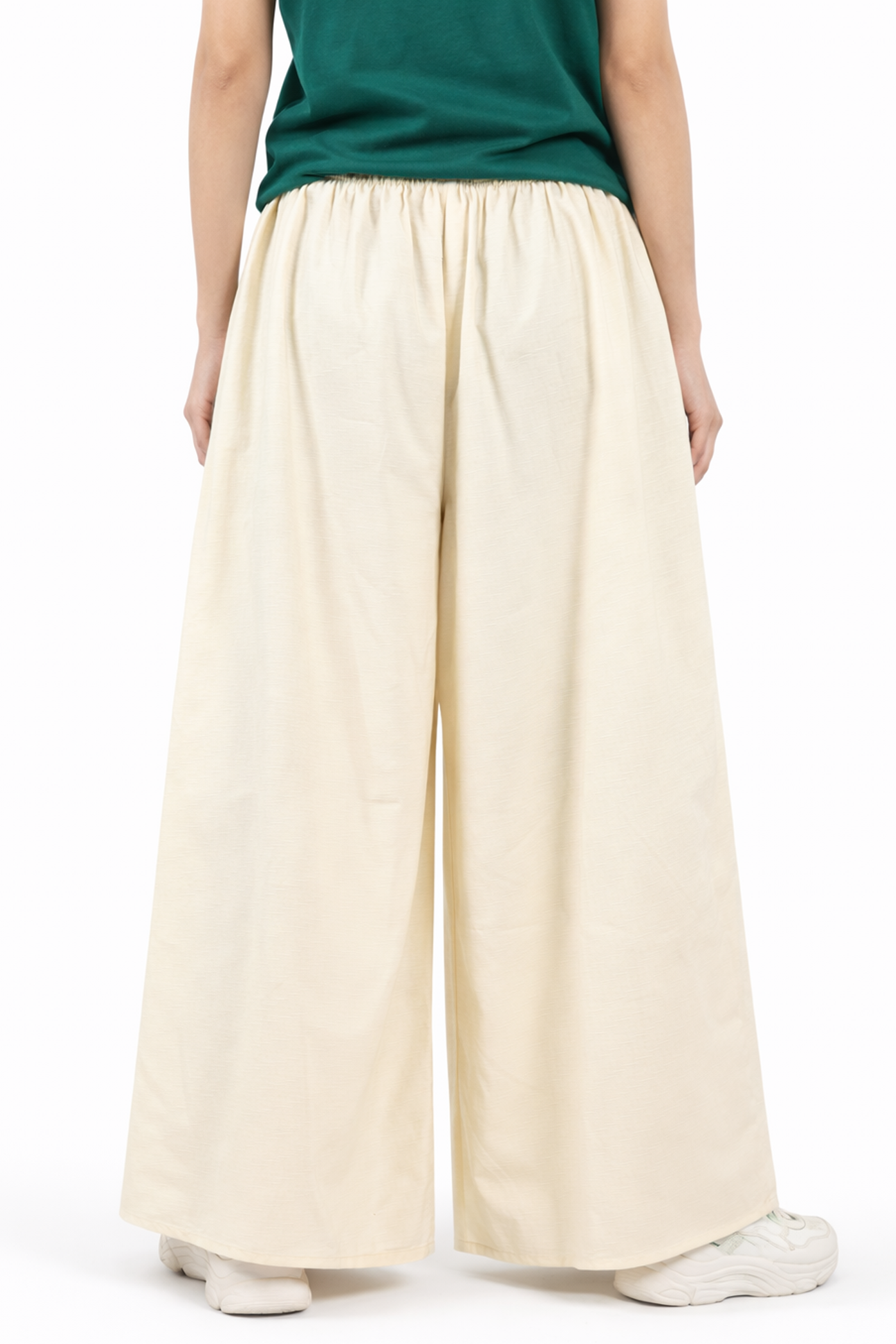 Ivory Flow Wide Leg Pants