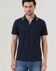 Ink Edge Cotton Polo Shirt