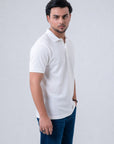Signature Piqué White Polo