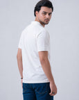 Signature Piqué White Polo